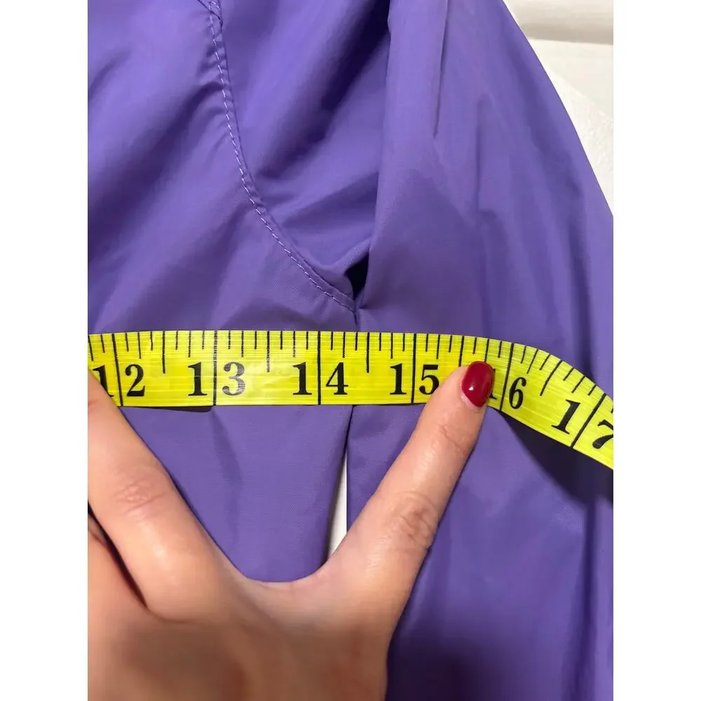 Columbia Purple Hooded Zip-Up Jacket Small